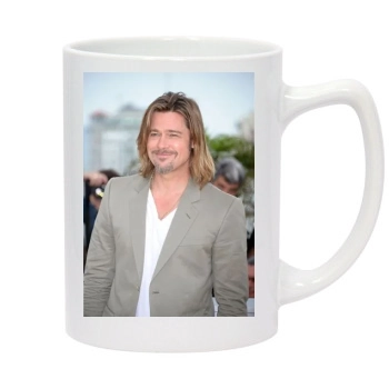 Brad Pitt 14oz White Statesman Mug