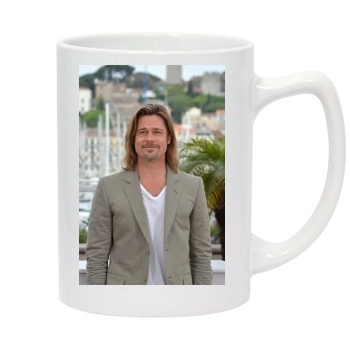 Brad Pitt 14oz White Statesman Mug