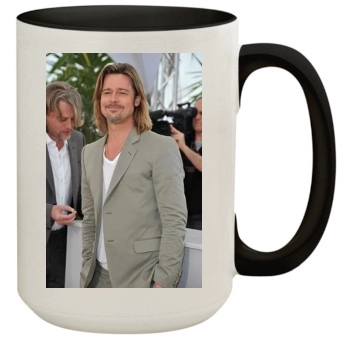 Brad Pitt 15oz Colored Inner & Handle Mug