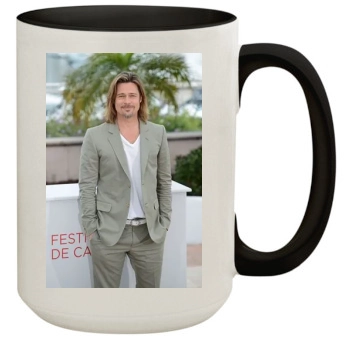 Brad Pitt 15oz Colored Inner & Handle Mug