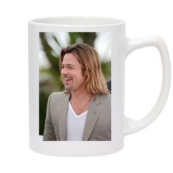 Brad Pitt 14oz White Statesman Mug