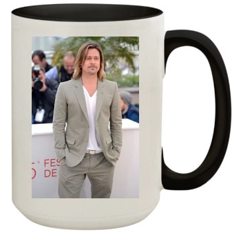 Brad Pitt 15oz Colored Inner & Handle Mug