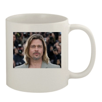 Brad Pitt 11oz White Mug