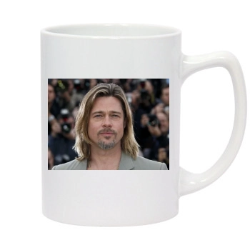 Brad Pitt 14oz White Statesman Mug