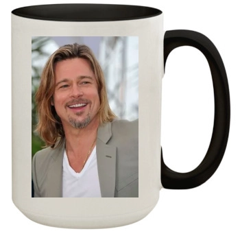 Brad Pitt 15oz Colored Inner & Handle Mug