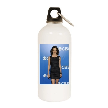 Bridget Moynahan White Water Bottle With Carabiner