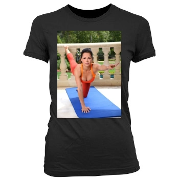 Brooke Burke Women's Junior Cut Crewneck T-Shirt