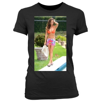 Brooke Burke Women's Junior Cut Crewneck T-Shirt