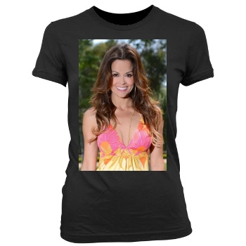 Brooke Burke Women's Junior Cut Crewneck T-Shirt