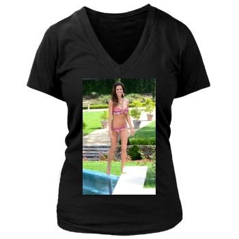 Brooke Burke Women's Deep V-Neck TShirt