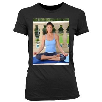 Brooke Burke Women's Junior Cut Crewneck T-Shirt