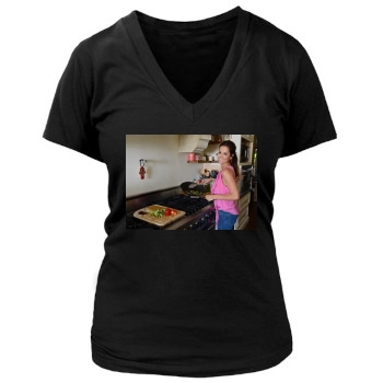 Brooke Burke Women's Deep V-Neck TShirt