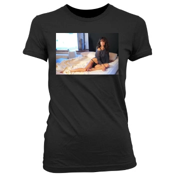 Brooke Burke Women's Junior Cut Crewneck T-Shirt