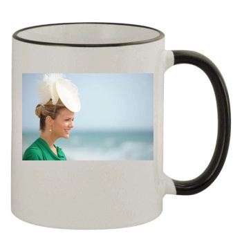 Brooklyn Decker 11oz Colored Rim & Handle Mug