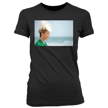 Brooklyn Decker Women's Junior Cut Crewneck T-Shirt