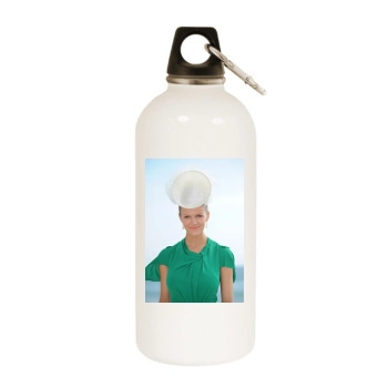 Brooklyn Decker White Water Bottle With Carabiner