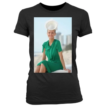 Brooklyn Decker Women's Junior Cut Crewneck T-Shirt