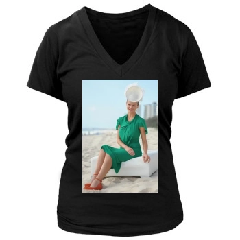 Brooklyn Decker Women's Deep V-Neck TShirt