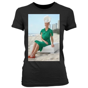 Brooklyn Decker Women's Junior Cut Crewneck T-Shirt