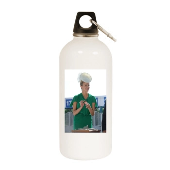 Brooklyn Decker White Water Bottle With Carabiner