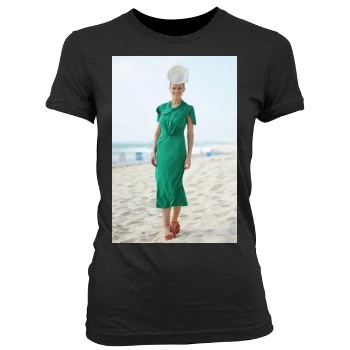 Brooklyn Decker Women's Junior Cut Crewneck T-Shirt