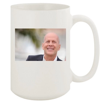 Bruce Willis 15oz White Mug