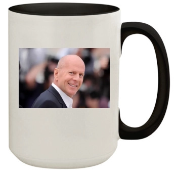 Bruce Willis 15oz Colored Inner & Handle Mug