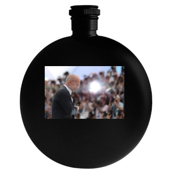 Bruce Willis Round Flask