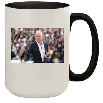 Bruce Willis 15oz Colored Inner & Handle Mug