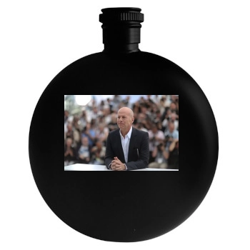 Bruce Willis Round Flask