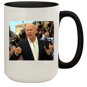 Bruce Willis 15oz Colored Inner & Handle Mug