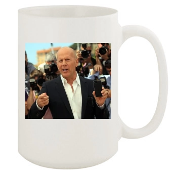 Bruce Willis 15oz White Mug