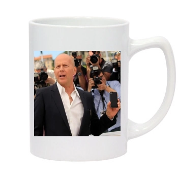 Bruce Willis 14oz White Statesman Mug