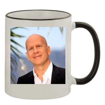 Bruce Willis 11oz Colored Rim & Handle Mug