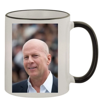 Bruce Willis 11oz Colored Rim & Handle Mug