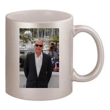 Bruce Willis 11oz Metallic Silver Mug