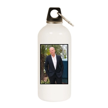 Bruce Willis White Water Bottle With Carabiner