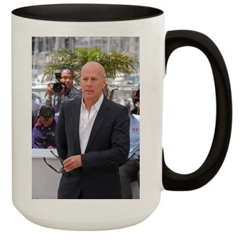 Bruce Willis 15oz Colored Inner & Handle Mug