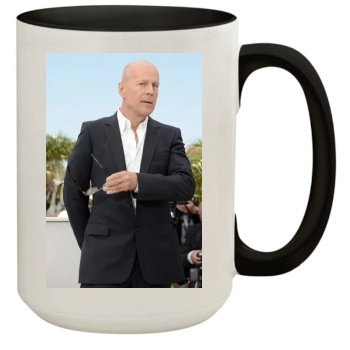 Bruce Willis 15oz Colored Inner & Handle Mug