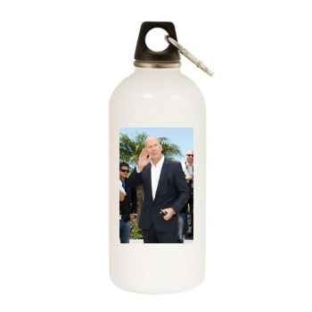 Bruce Willis White Water Bottle With Carabiner