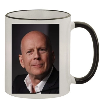 Bruce Willis 11oz Colored Rim & Handle Mug