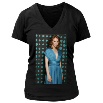 Bryce Dallas Howard Women's Deep V-Neck TShirt