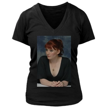 Bryce Dallas Howard Women's Deep V-Neck TShirt