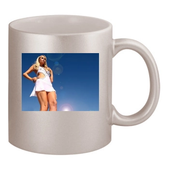 Paris Hilton 11oz Metallic Silver Mug