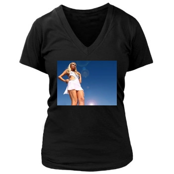 Paris Hilton Women's Deep V-Neck TShirt