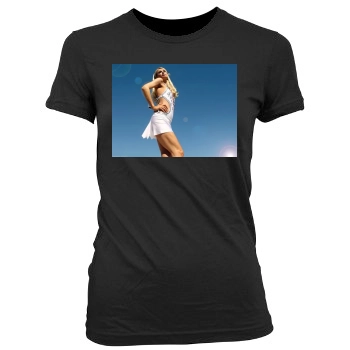 Paris Hilton Women's Junior Cut Crewneck T-Shirt