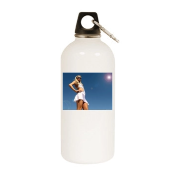 Paris Hilton White Water Bottle With Carabiner