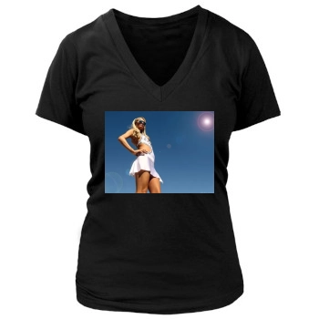 Paris Hilton Women's Deep V-Neck TShirt