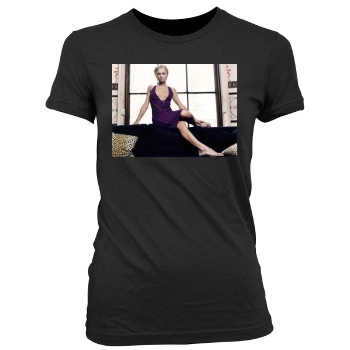 Paris Hilton Women's Junior Cut Crewneck T-Shirt