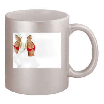 Paris Hilton 11oz Metallic Silver Mug